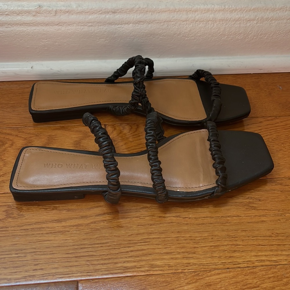 Who What Wear Black Sandals